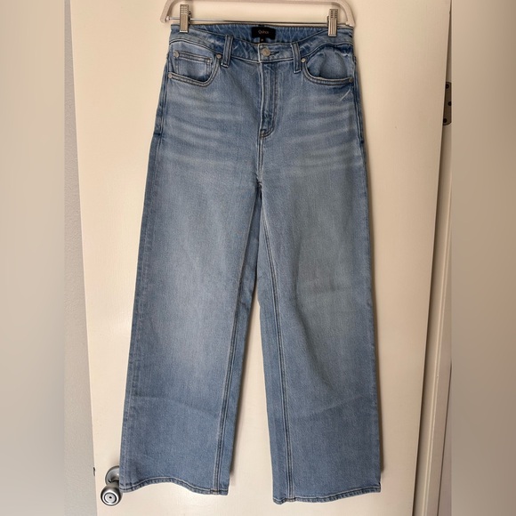 Quince Relexed Straight High Rise Blue Women's Jeans - Picture 4 of 5